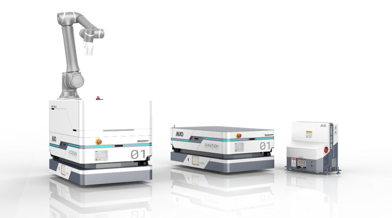 南宫·28WD數位開發的自主式移動機器人（AMR250M），搭配全向輪並結合AI演算法、2D LiDAR、3D攝影機等技術，協助客戶實現產線全自動化